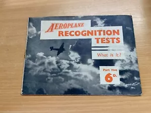 1941 Avion Reconnaissance Tests Partie Cinq Illustrée Livre de Poche ( Ll ) - Picture 1 of 7