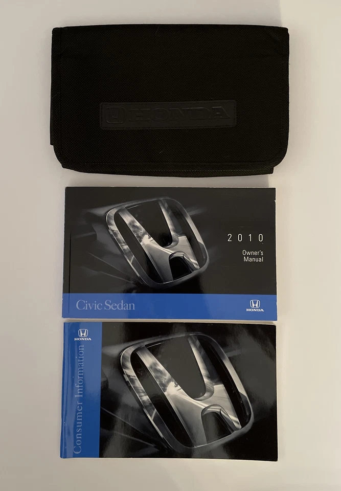 2010 HONDA CIVIC SEDAN OWNER’S MANUAL IN BLACK CASE - Image 1 of 1