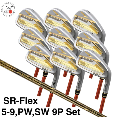 HONMA BERES 09 2024 4S 4 Star Iron Set #5-11/AW/SW 9pc ARMRQ FX 4S SR-Flex MTO - Image 1 of 4