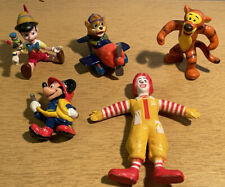 Vtg Applause Lot Ronald McDonald Pinocchio Tigger Fire Mickey Tailspin Figures