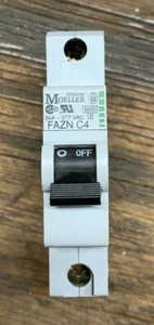 KLOCKNER MOELLER FAZN C4 CIRCUIT BREAKER 1 POLE 4A 5kA 277VAC - Picture 1 of 3