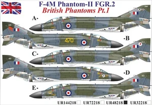UpRise Decals UR48218 - DECAL F-4M Phantom-II FGR.2 British Phantoms Pt.1 1/48 - Picture 1 of 6