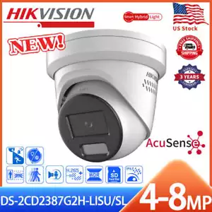 US Hikvision 8MP 4MP Smart Hybrid Light ColorVu AcuSense 2-Way AudioIP Camera - Picture 1 of 16