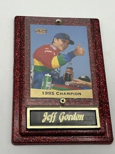 Jeff Gordon 1995 Champion Trading Card Pinnacle Racing In Red Holder - Picture 1 of 2