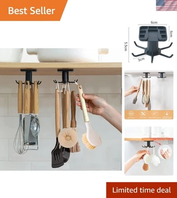 Современная полочная стойка для кухонной утвари — клейкое, компактное решение - Изображение 1 из 4