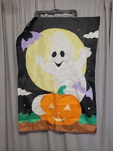 Halloween Geist Kürbis Haus Garten Flagge 28x39 - Bild 1 von 3