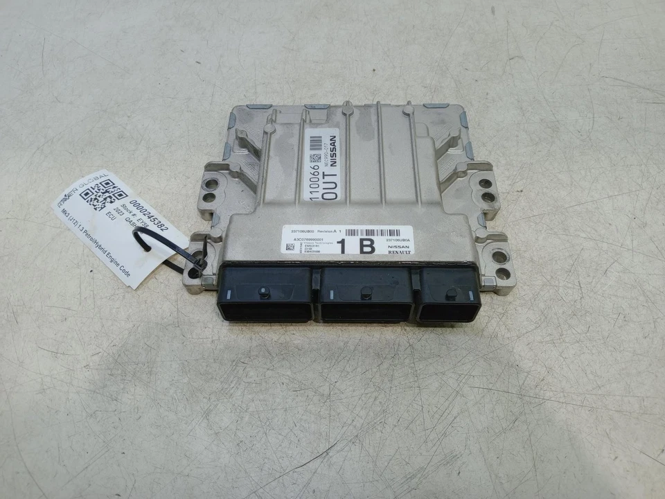 NISSAN QASHQAI ENGINE CONTROL ECU 1.3 PETROL MHEV J12 MK3 2021-2024 237106UB00 - Image 1 of 4
