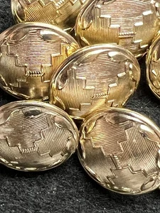 8 x ADJUTANT GENERAL CORPS (AGC) BUTTONS by FIRMIN LONDON - LOOP BACK - Picture 1 of 4