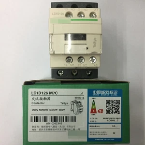 one New Schneider Contactor LC1D126M7C 12 A-220 V-50/60Hz Fast Ship - Picture 1 of 2