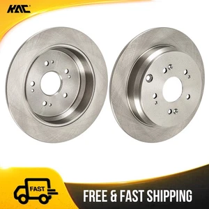 Pair Rear Disc Brake Rotors For Honda CR-V 2005 - 2013 Acura RDX 2007 - 2012 - Picture 1 of 19