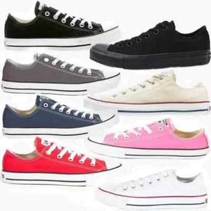 Converse All Star Chuck Taylor Canvas Shoes Low Top All Sizes Free Shipping - Picture 1 of 23