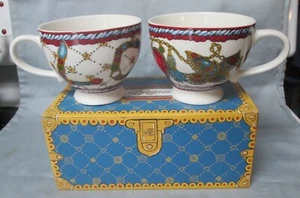 Brighton Los Angeles Oversize Coffee Mugs-Love, Hearts, Valentines-EXC w/Box - Picture 1 of 4