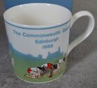 Vintage Boxed Wedgwood Coffee Tea Cup Mug Edinburgh 1986 Commonwealth Games