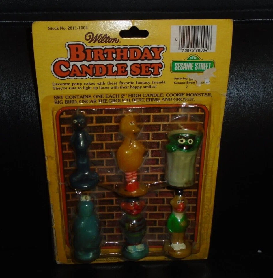 NOS 复古 1984 年 Wilton 6 件装 SESAME STREET 罐 — 第 1/1 张图片