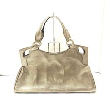 Auth Cartier Marcello - Gold Leather Handbag