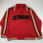FUTBOL Red Track Jacket Germany Soccer Zip up Jacket Warm Up Mens Size XL