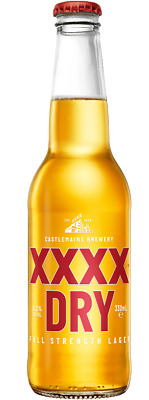 XXXX Dry 330mL Case Of 24 Classic Beer • 54.99$