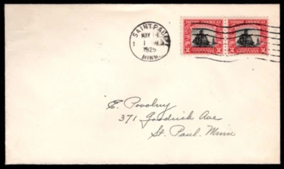 Norse American Issue FDCs,  SC# 620 & 621, back flaps closed - Image 1 of 2