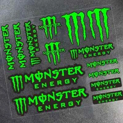 MONSTER ENERGY Decal Sticker UNIVERSAL FIT Car Drift Rally Garage Motorcycle