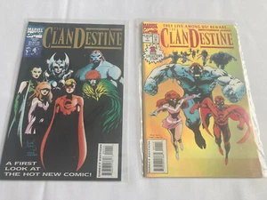CLANDESTINE PREVIEW AND #1 GOLD FOIL, 1994, NM, MARVEL - Picture 1 of 1