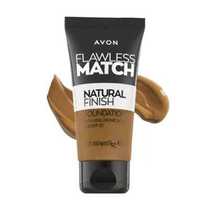 Avon Flawless Match Natural Finish Liquid Foundation SPF20 | 355G LIGHT CARAMEL - Picture 1 of 11