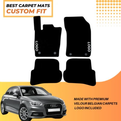 Alfombrillas coche para Audi A1 2010-2018 impermeables terciopelo alfombras forros automáticos Foto 1 de 4