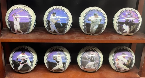 Seattle Mariners Ichiro Edgar Martinez FotoBall 8 Ball Set Baseball Vintage Cover