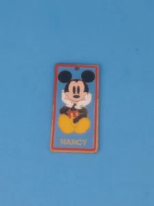 Vintage Disney Key Chain Mickey Magic Kingdom Epcot 1980's Name Nancy Copper - Picture 1 of 2
