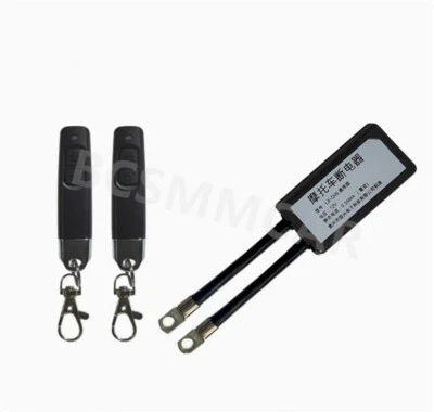 Dual Wireless Remote Control Motorcycle Battery Disconnect Cut Off Isolator 12V - Image 1 of 4