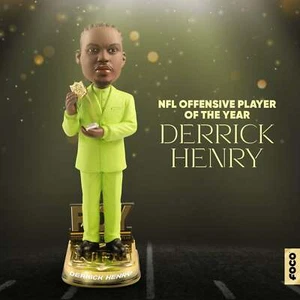 DERRICK HENRY Tennessee Titans NFL Honors OPOY Award Winner Bobblehead #/122 NIB - Picture 1 of 6