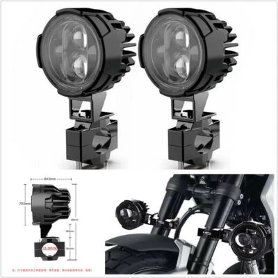 1 Par de Faros LED 6500K 240W Motocicleta ATV Dirt Bike Aleación de Aluminio Foto 1 de 4
