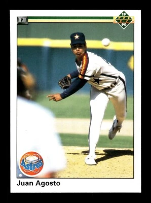 JUAN AGOSTO ⚾ 1990 Upper Deck Baseball #450 Houston Astros - Image 1 of 2