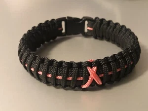 Brustkrebsbewusstsein * Paracord Armband - Bild 1 von 2