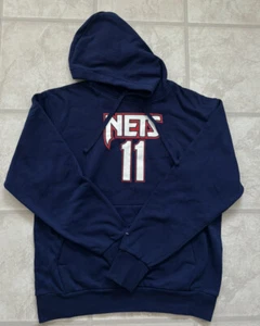 NBA 75th Anniversary Nike Courtside Hoodie Nets Brooklyn Fleece 90s Logo - Picture 1 of 5