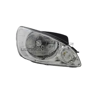 Headlight Fits Hyundai Getz 2005-2009 Chrome Manual Headlamp Drivers Side Right - Picture 1 of 24