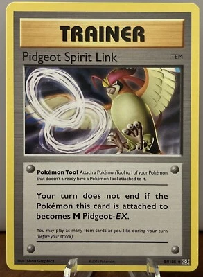 Pokémon TCG Pidgeot Spirit Link XY Evolutions 81/108 Regular Uncommon - Image 1 of 2