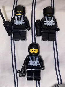 Lotto 3x LEGO SPACE BLACKTRON 1 MINIFIGURE VINTAGE SP001 6876 6941 6894 6987 6986 6954 - Foto 1 di 5