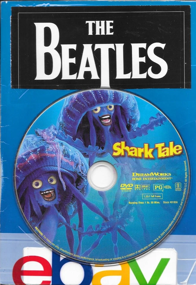 SHARK TALE-DVD-2004-1 DISC ONLY-ANIMA-FREE SHIPPING IN  CANADA - Image 1 of 4