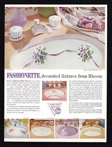 1964 Fashionette dekorierte Leuchten Rheem Sanitär Leuchten koordinierte Druckanzeige - Bild 1 von 3