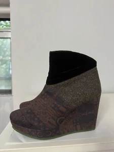Desigual Women's Liepaja Brown Multi Colored Boots Women Size 40,USA 8.5 Spain - Picture 1 of 4