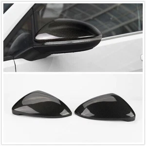 Carbon Fiber Car Mirror Cover For 2014-2018 2015 VW Golf MK7 GTI TSI Replace 2x - Picture 1 of 8
