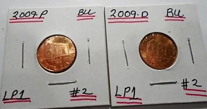 2009 p, d Lincoln Bicentennial  LP 1 Log Cabin Lincoln Cents Uncirculated # 2 - Picture 1 of 1