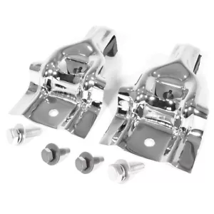 1979-1993 FORD MUSTANG UPPER RADIATOR BRACKETS CHROME STREET OUTLAW SALE! - Picture 1 of 24