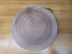 13" Inch Solid Wood Butcher Block One Piece End Grain Cutting Board Log Chinese - Picture 1 of 3