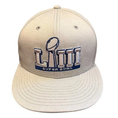 Gorra New Era 59Fifty Super Bowl 53 LIII Atlanta Patriots vs Rams 2019 7 3/8 gris Foto 1 de 4