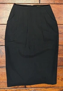 M.M. Falda lápiz negra turba Lafleur bolsillos delanteros mezcla acetato celulosa - 0 - Imagen 1 de 10