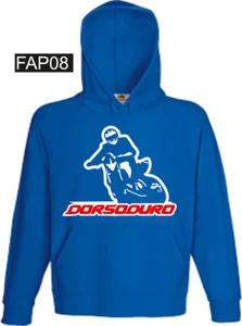 Felpa cappuccio dorsoduro blu blue hoodie sweatshirt FAP08 - Imagen 1 de 1