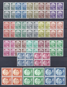 Saarland Mi.Nr. 409-428 Heuss II Viererblocksatz Postfrisch** Michel: 240,- - Bild 1 von 1