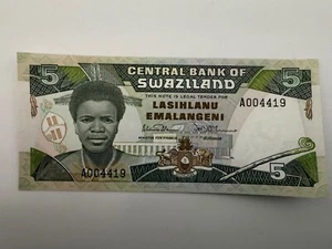 1987 Swaziland 5 Emalangeni P14 UNC Banknote SPC666 - Picture 1 of 2