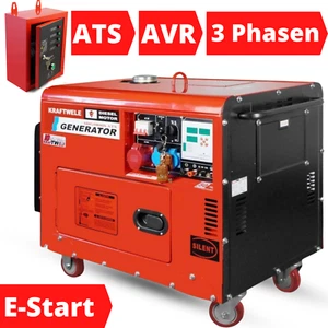 Stromerzeuger Diesel 400V Notstromaggregat Stromaggregat Generator E-Start 19 PS - Bild 1 von 10